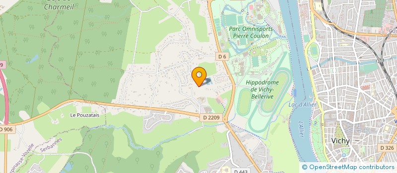 localisation de l'entreprise SARL AMPERE  BELLERIVE-SUR-ALLIER