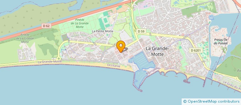localisation de l'entreprise SARL AMPL à LA GRANDE-MOTTE