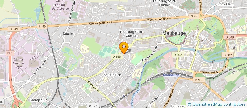 localisation de l'entreprise SARL AMS CAR  MAUBEUGE