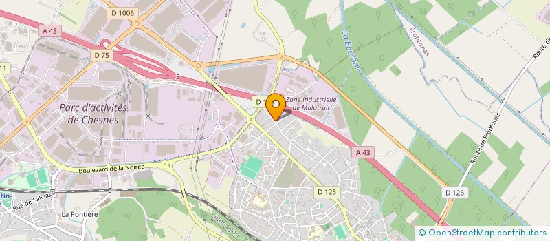 localisation de l'entreprise SARL AMS RHONE ALPES  LA VERPILLIERE