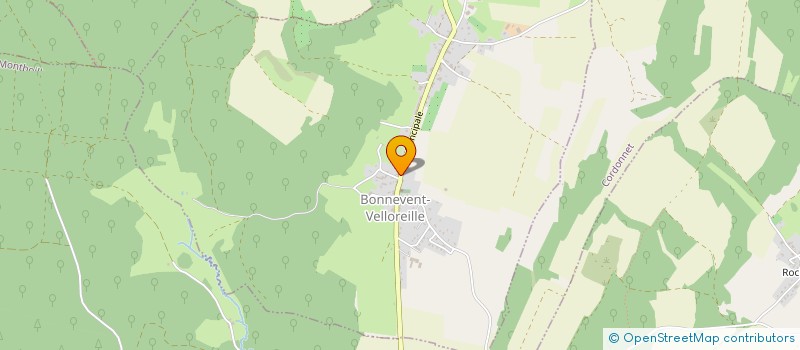 localisation de l'entreprise SARL AMZAL  BONNEVENT-VELLOREILLE