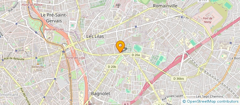 localisation de l'entreprise SARL AN à BAGNOLET