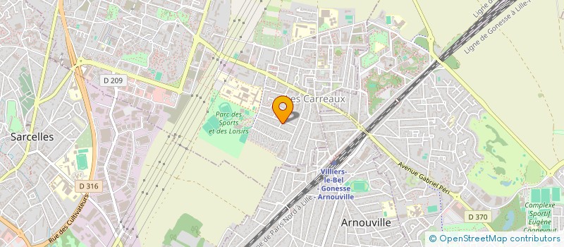 localisation de l'entreprise SARL ANA à VILLIERS-LE-BEL