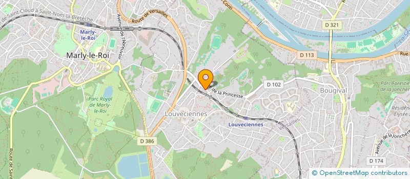 localisation de l'entreprise SARL ANACOLUTHE à LOUVECIENNES