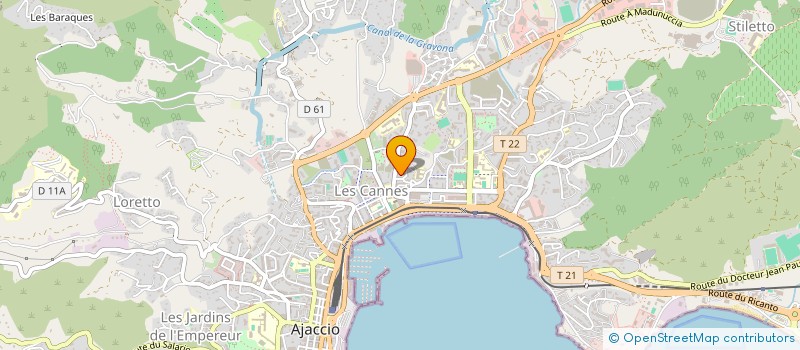 localisation de l'entreprise SARL ANAGRAMMES DIFFUSION à AJACCIO