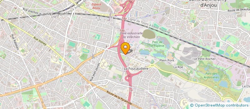 localisation de l'entreprise SARL ANDITECHNIC à ANGERS