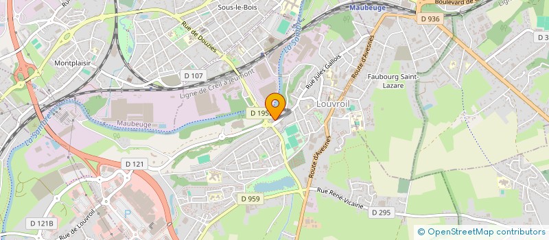 localisation de l'entreprise SARL ANDRE  LOUVROIL