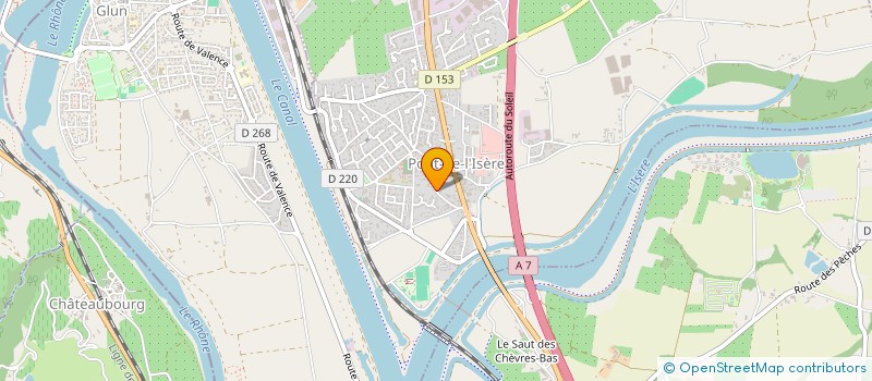 localisation de l'entreprise SARL ANDRE CHEVAL  PONT-DE-L'ISERE