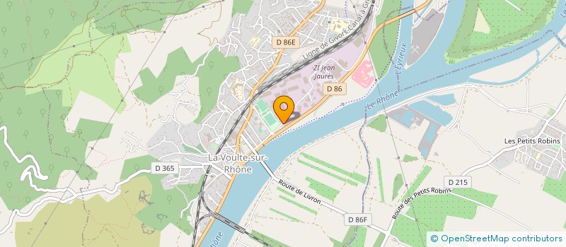 localisation de l'entreprise SARL ANDRE CLAUDE à LA VOULTE-SUR-RHONE