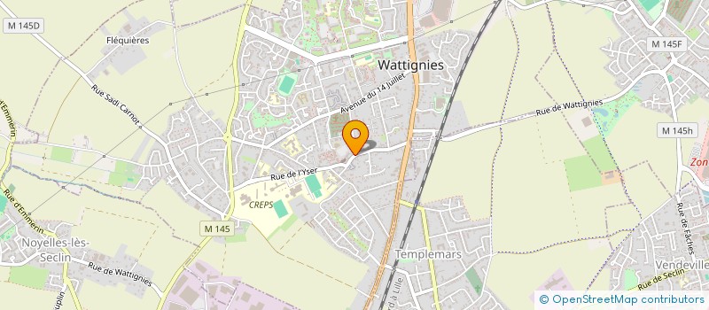 localisation de l'entreprise SARL ANDRE DAGE à WATTIGNIES