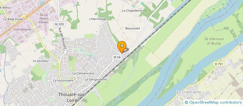 localisation de l'entreprise SARL ANDRE DAVID à THOUARE-SUR-LOIRE