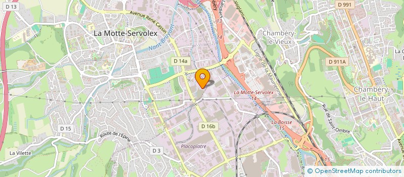 localisation de l'entreprise SARL ANDRE MIEGE à LA MOTTE-SERVOLEX