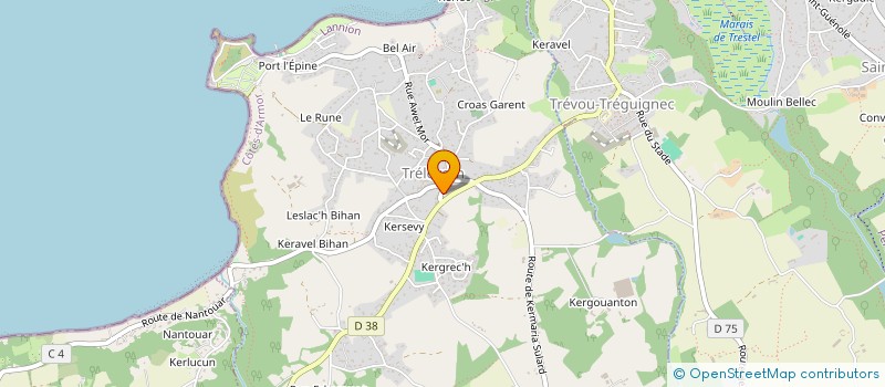 localisation de l'entreprise SARL ANDRE PASCAL à TRELEVERN