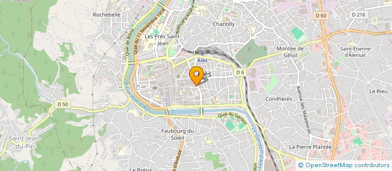 localisation de l'entreprise SARL ANDRE PNEUS  ALES