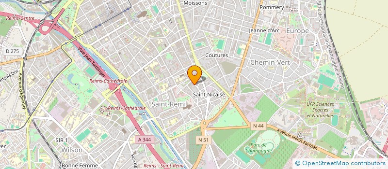 localisation de l'entreprise SARL ANDREA à REIMS