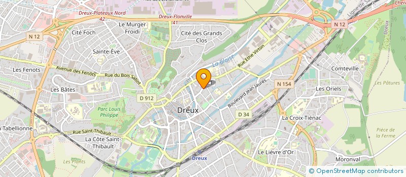 localisation de l'entreprise SARL ANDREE JUBAULT à DREUX