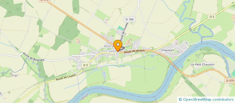 localisation de l'entreprise SARL ANDREUX - CHAMBIET à ALLEREY-SUR-SAONE
