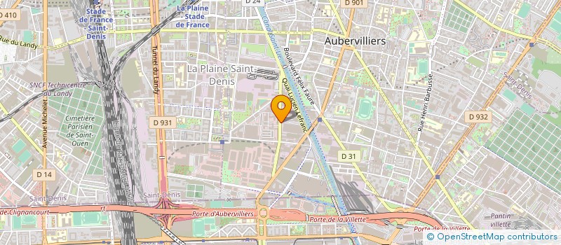 localisation de l'entreprise SARL ANF  AUBERVILLIERS