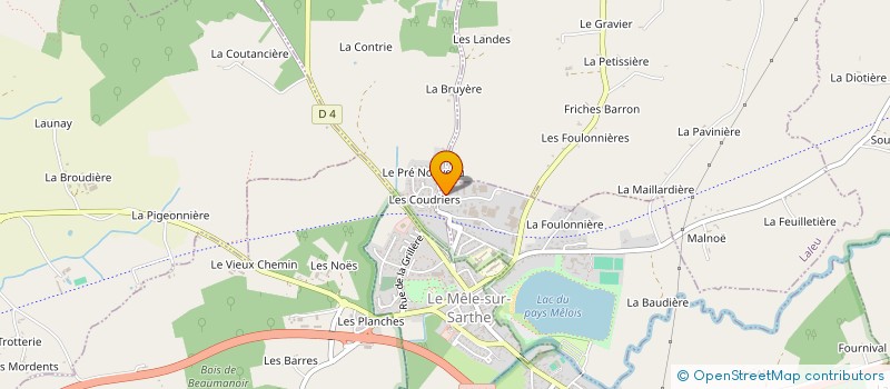 localisation de l'entreprise SARL ANFRAY PORIER à COULONGES-SUR-SARTHE