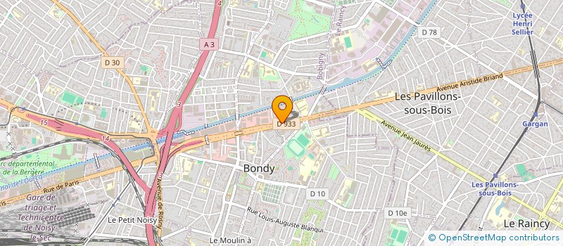 localisation de l'entreprise SARL ANGEL S.N.  BONDY