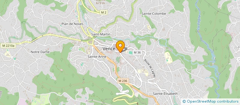 localisation de l'entreprise SARL ANGELO PIZZA à VENCE