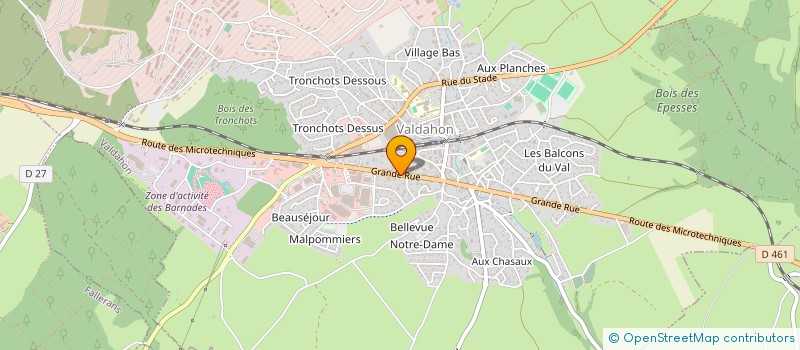 localisation de l'entreprise SARL ANGEMAU  VALDAHON