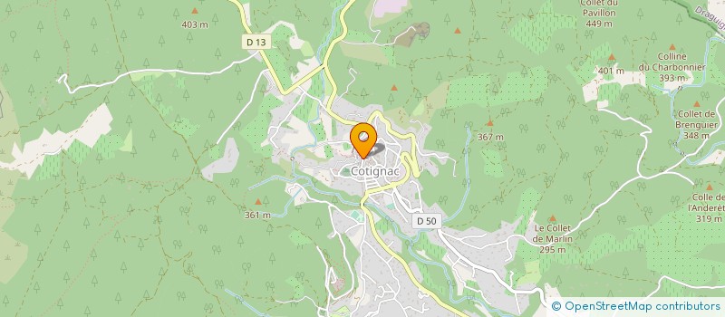 localisation de l'entreprise SARL ANGES ET VINS  COTIGNAC