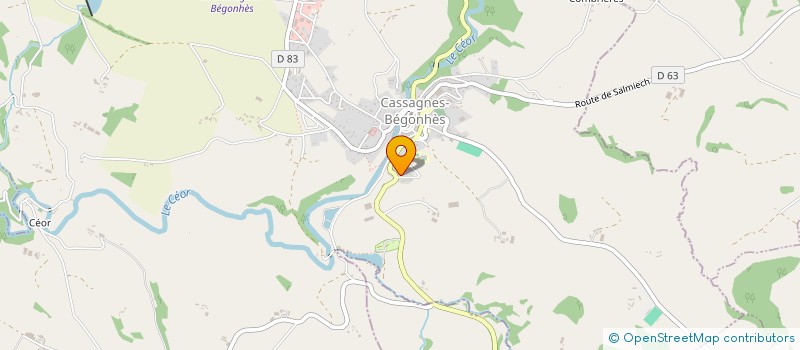 localisation de l'entreprise SARL ANGLES FRANCIS  CASSAGNES-BEGONHES