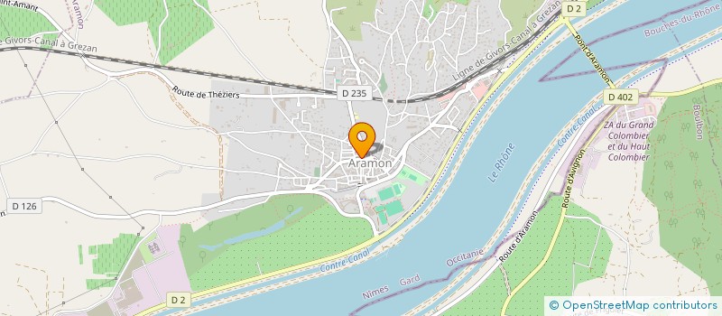 localisation de l'entreprise SARL ANGLES VERTS à ARAMON