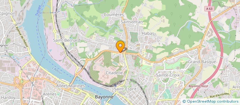 localisation de l'entreprise SARL ANIM'A FOND à BAYONNE