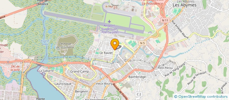 localisation de l'entreprise SARL ANJOLO à LES ABYMES