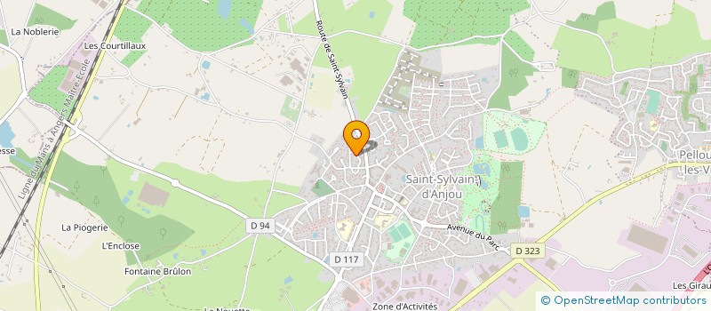 localisation de l'entreprise SARL ANJOU VALLEE SERVICE - AVS à VERRIERES-EN-ANJOU