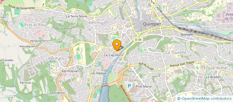 localisation de l'entreprise SARL ANNA & TOTO à QUIMPER