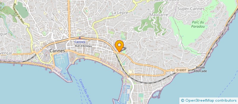localisation de l'entreprise SARL ANNE à CANNES