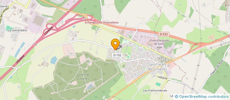 localisation de l'entreprise SARL ANNE LAURENT  SAINT-LEGER-DE-LINIERES