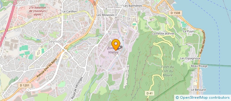 localisation de l'entreprise SARL ANNECY AMBULANCES  ANNECY