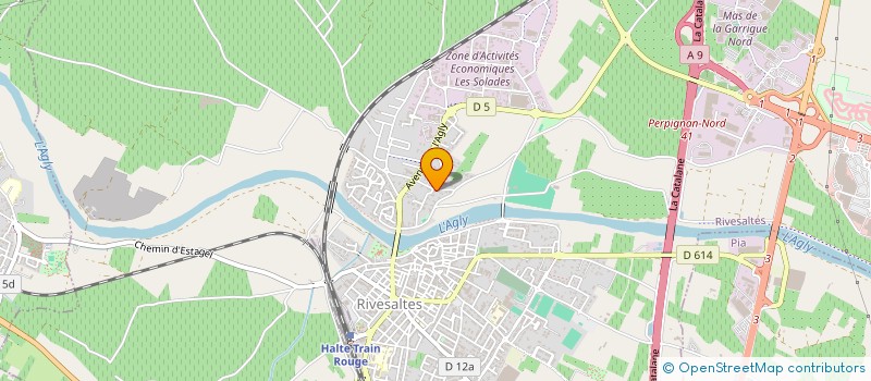 localisation de l'entreprise SARL ANTALY  RIVESALTES