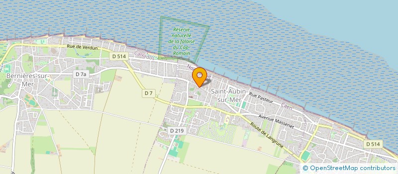 localisation de l'entreprise SARL ANTHELME LE BOULANGER  SAINT-AUBIN-SUR-MER