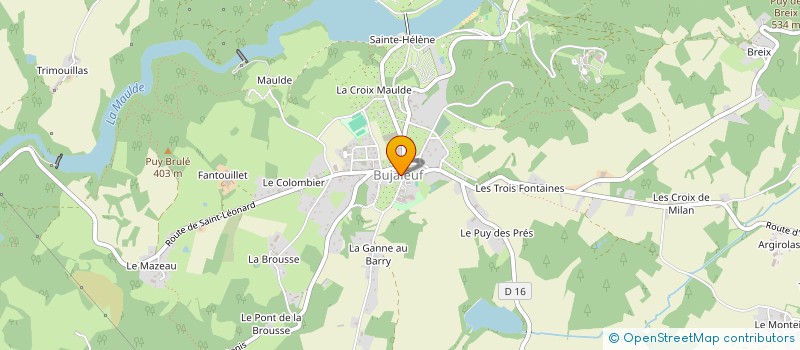 localisation de l'entreprise SARL ANTHOMA  BUJALEUF