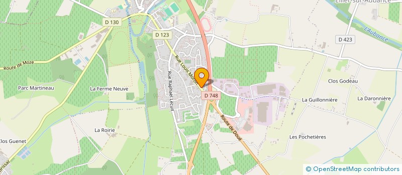 localisation de l'entreprise SARL ANTHONY FRIDES MAITRE D'OEUVRE à BRISSAC LOIRE AUBANCE