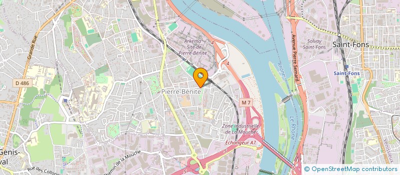 localisation de l'entreprise SARL ANTICHUTE ET FILETS DE SECURITE  OULLINS-PIERRE-BENITE