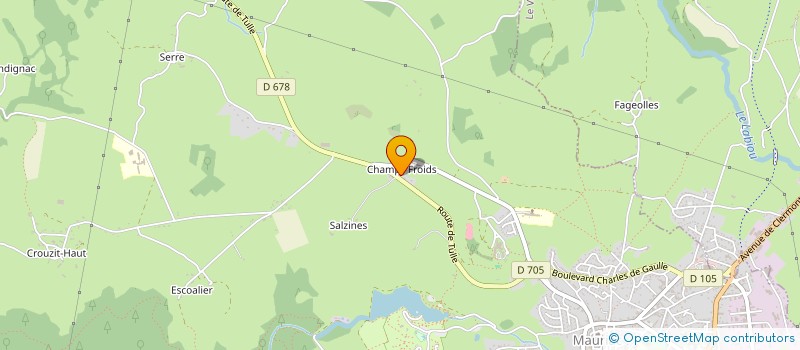 localisation de l'entreprise SARL ANTIGNAC à MAURIAC