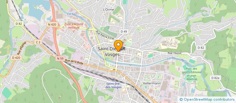 localisation de l'entreprise SARL ANTIGUA à SAINT-DIE-DES-VOSGES