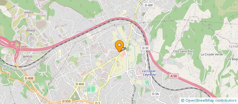 localisation de l'entreprise SARL  ANTOINE BARON  LA CIOTAT