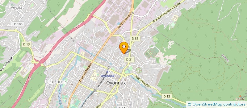 localisation de l'entreprise SARL ANTOINE CHACON à OYONNAX