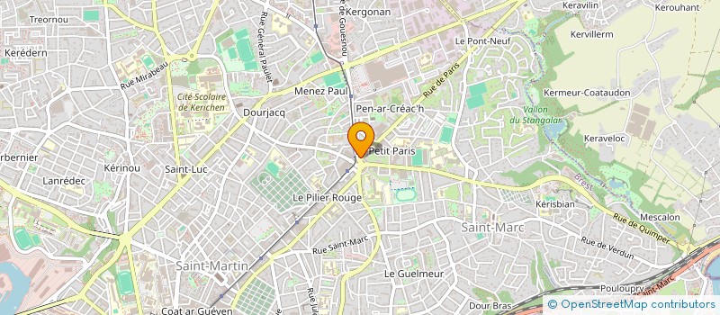 localisation de l'entreprise SARL ANTOLINE FLEURS à BREST