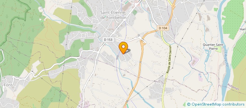 localisation de l'entreprise SARL ANTONIA  SAINT-ETIENNE-DE-FONTBELLON