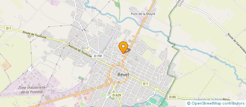 localisation de l'entreprise SARL ANTONIO PLATRERIE  REVEL