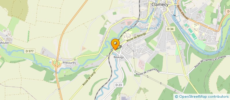 localisation de l'entreprise SARL ANVAL  CLAMECY