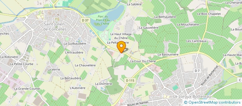 localisation de l'entreprise SARL AP ST JULIEN à SAINT-JULIEN-DE-CONCELLES